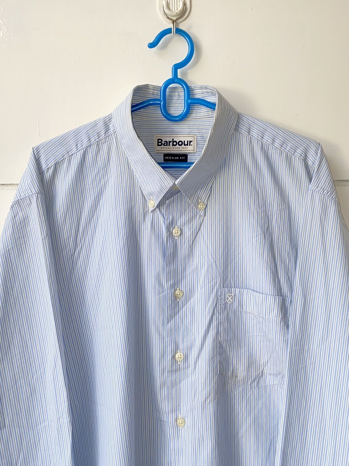 Barbour BARBOUR Blue Striped Shirt Size US XL / EU 56 / 4 - 3 Thumbnail