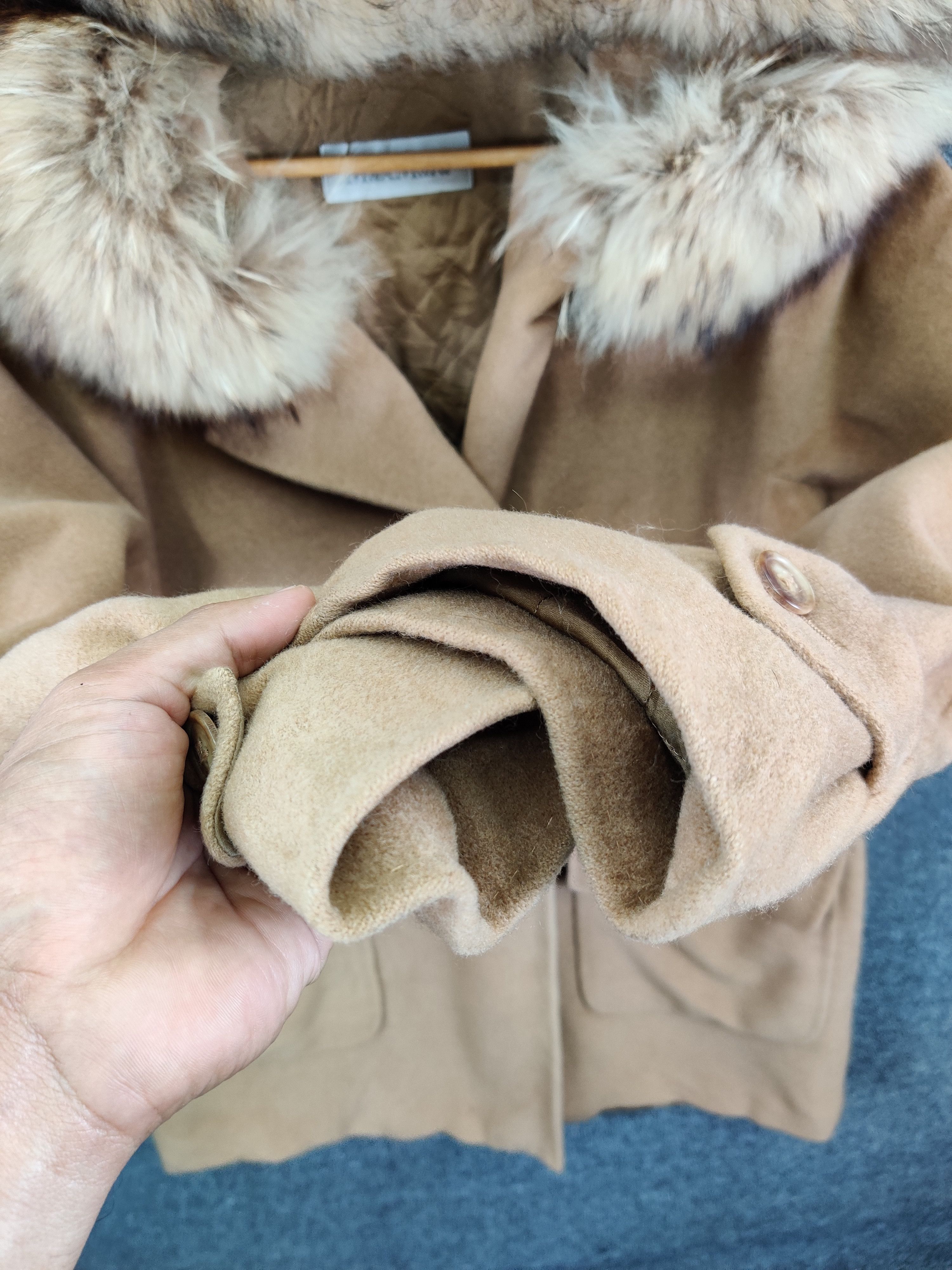 Japanese Brand Vintage Max Mara Double Breasted Fur Coat Size US M / EU 48-50 / 2 - 9 Thumbnail