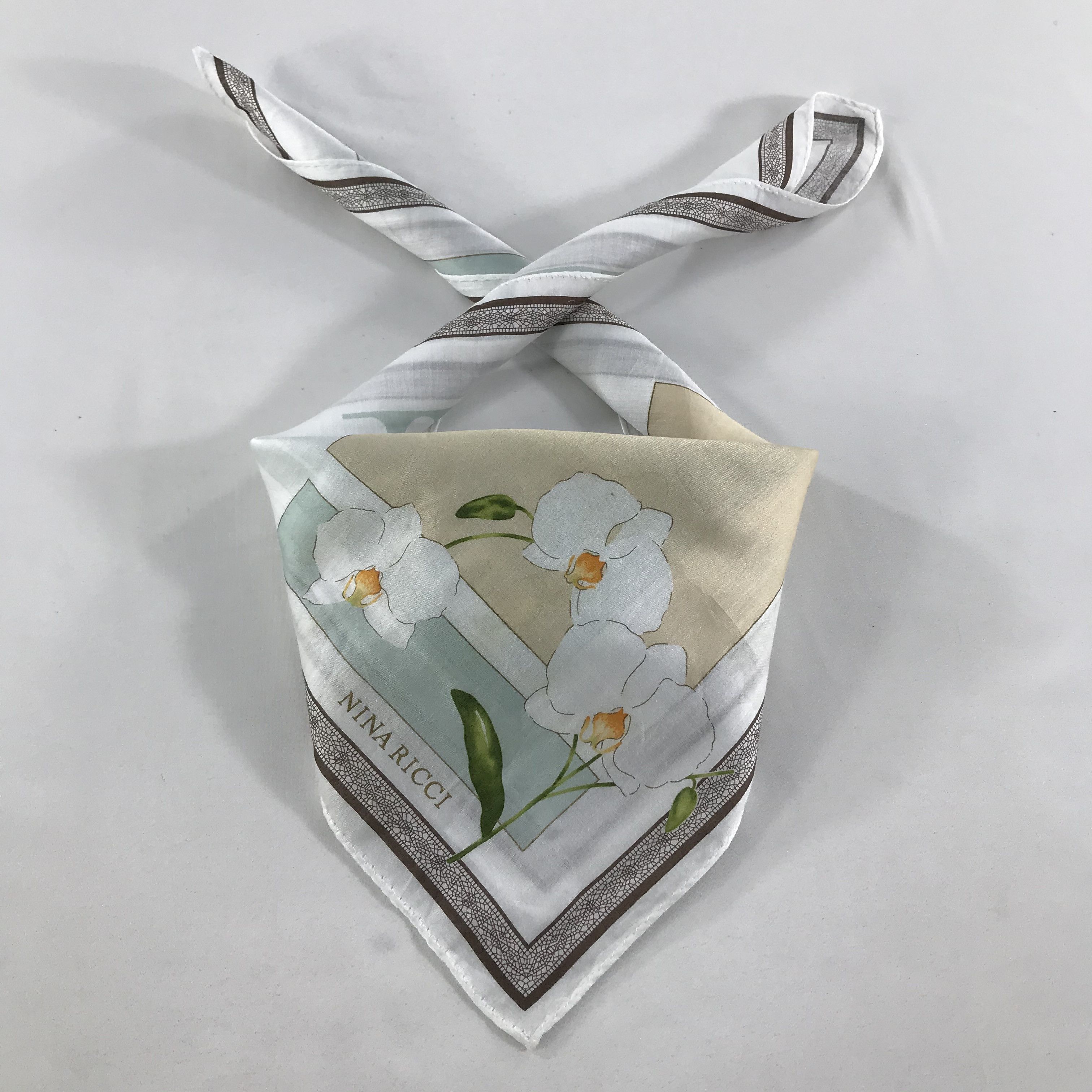 Nina Ricci × Vintage Nina Ricci Bandana / Handkerchief / Neckerchief - S1231 Size ONE SIZE - 3 Thumbnail