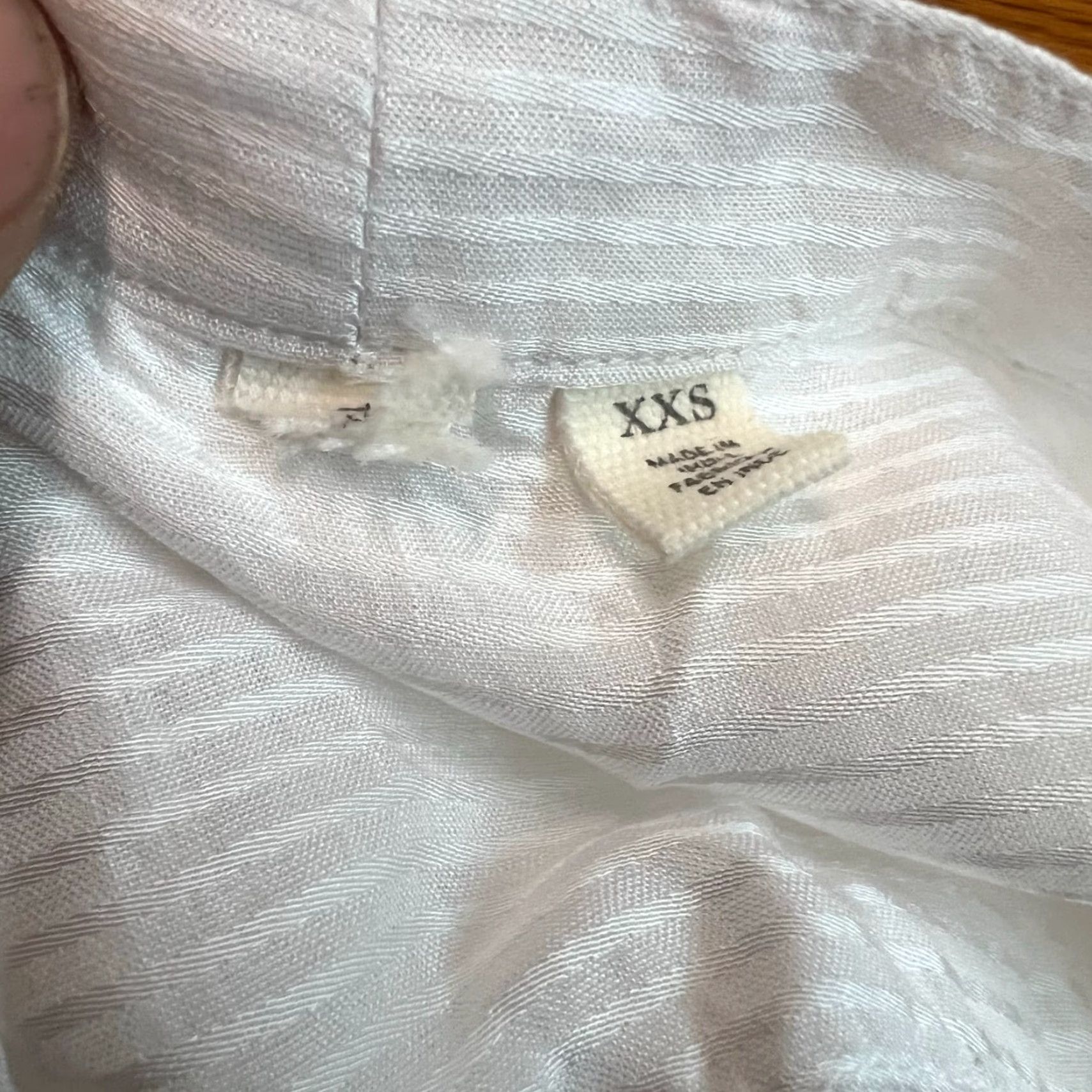 Vintage VINTAGE Striped Blouse Size S White Viscose Blend V-Neck Balloon Sleeve Womens Size S / US 4 / IT 40 - 6 Thumbnail