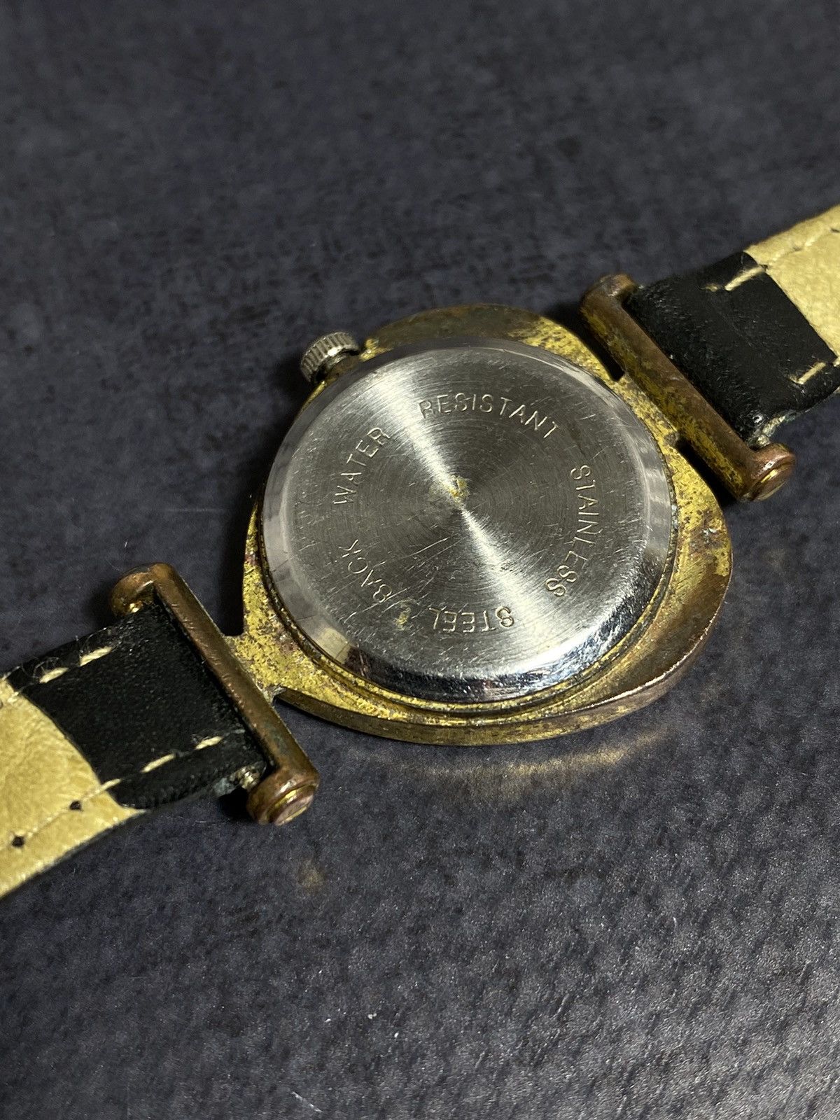 Vintage Heart-Shaped Vintage Watch Gold Black Design japanese brand Size ONE SIZE - 6 Thumbnail
