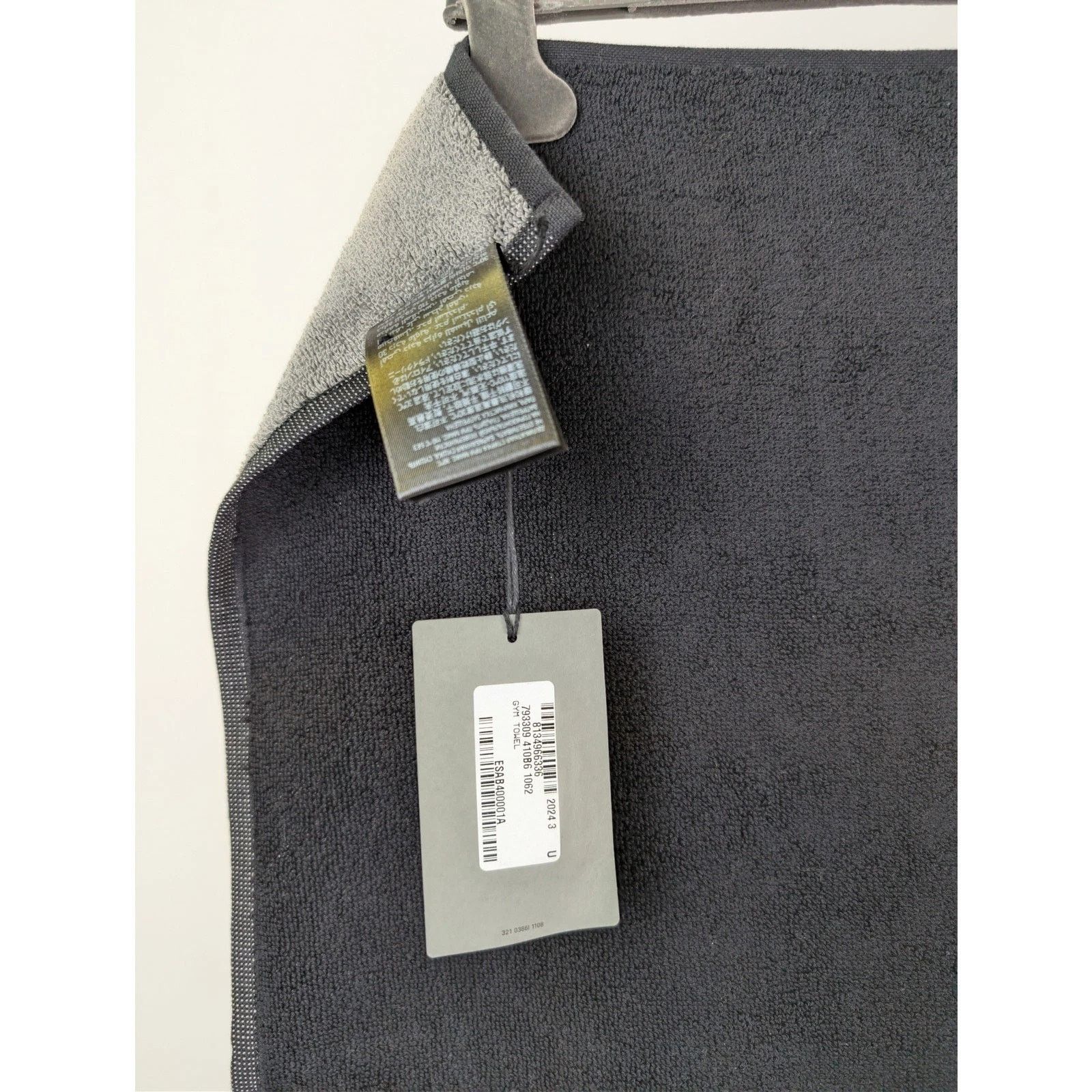 Balenciaga o1rshd1 Sponge Gym Towel in Black/Grey Size ONE SIZE - 6 Thumbnail
