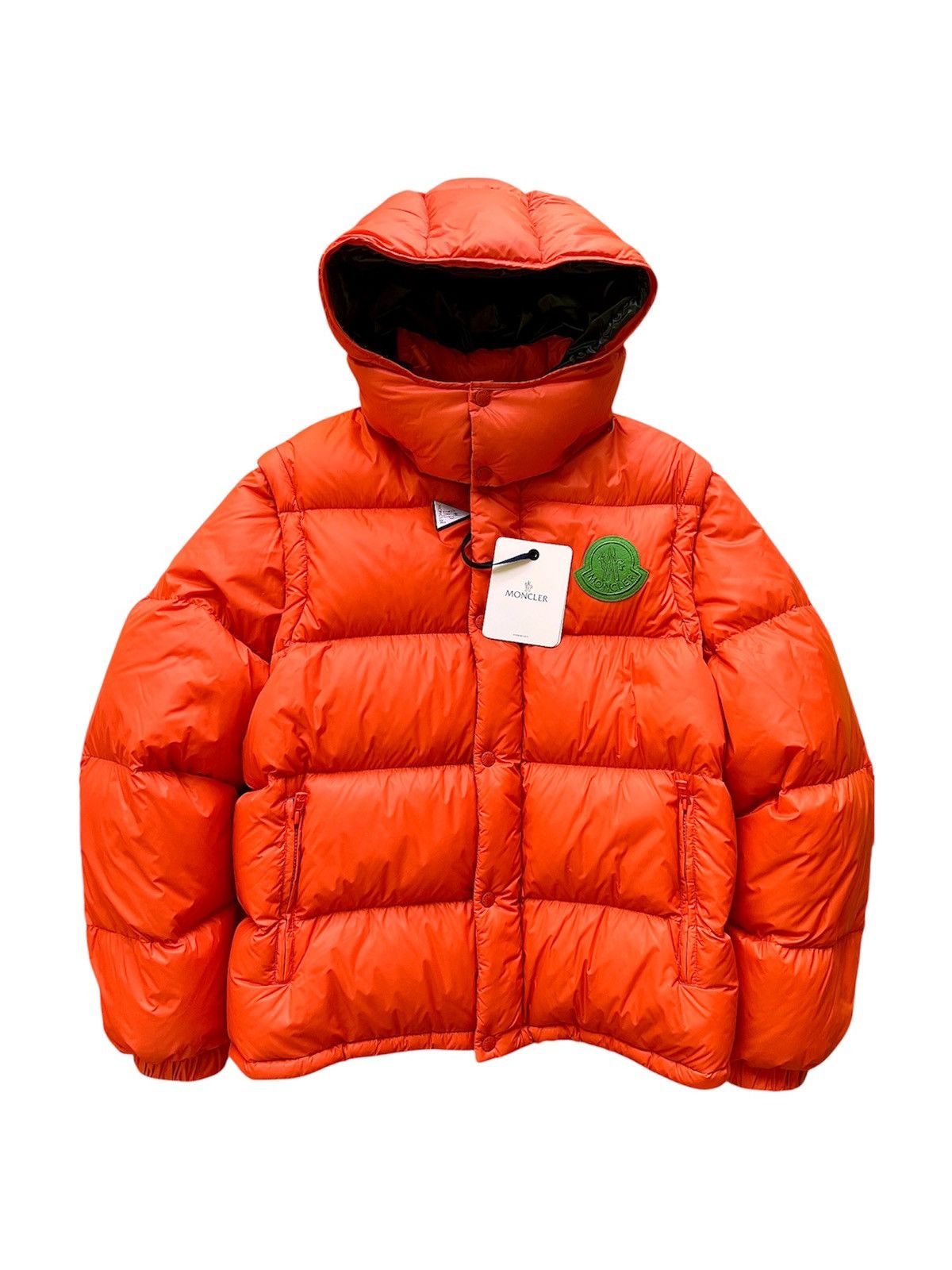 Moncler L Moncler Cyclone Short Down Jacket goose orange vest 2 jn 1 Size US L / EU 52-54 / 3 - 1 Thumbnail