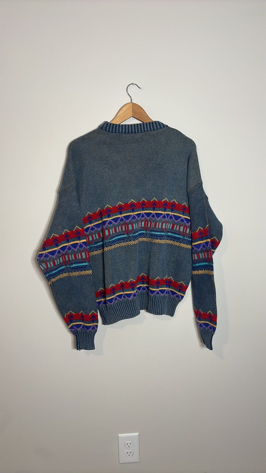 Vintage Vintage Italian Knit Sweater Size US L / EU 52-54 / 3 - 4 Thumbnail