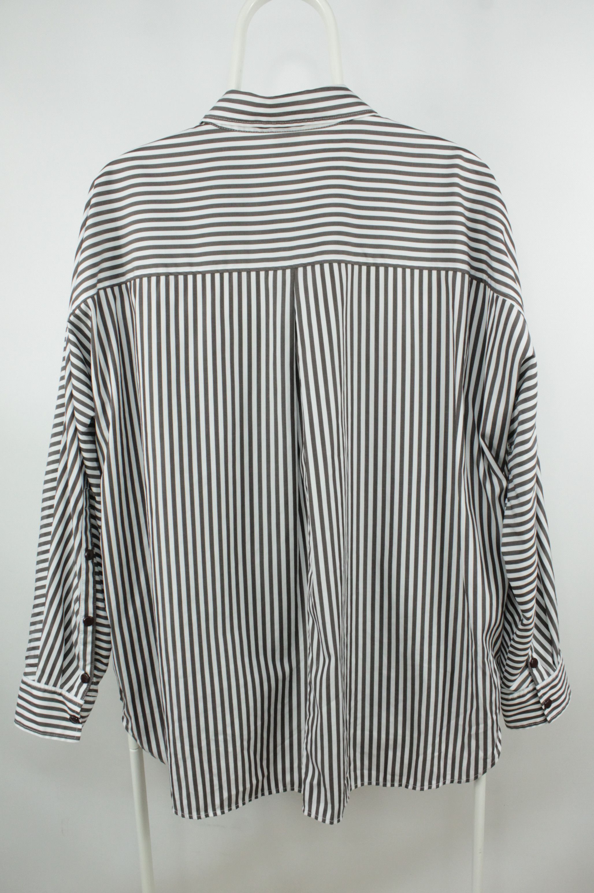 Hugo Boss BOSS Bastripa Relaxed-fit Blouse Striped Cotton Blend Size XL / US 12-14 / IT 48-50 - 11 Thumbnail