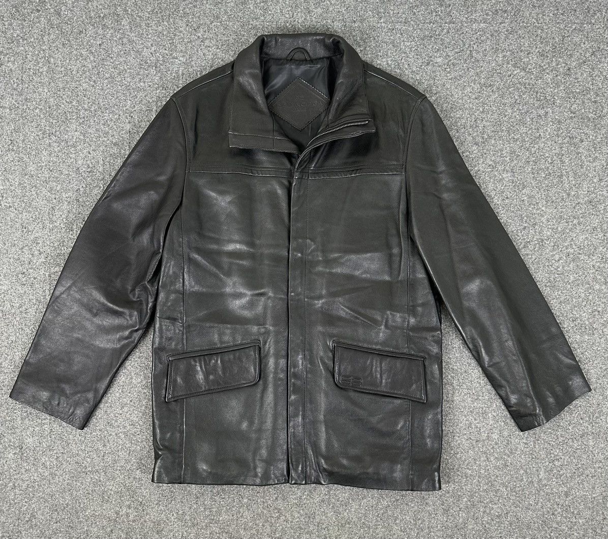 Balenciaga Balenciaga - Nicolas Ghesquiere 1997 Zip-Up Leather Jacket Size US M / EU 48-50 / 2 - 1 Thumbnail