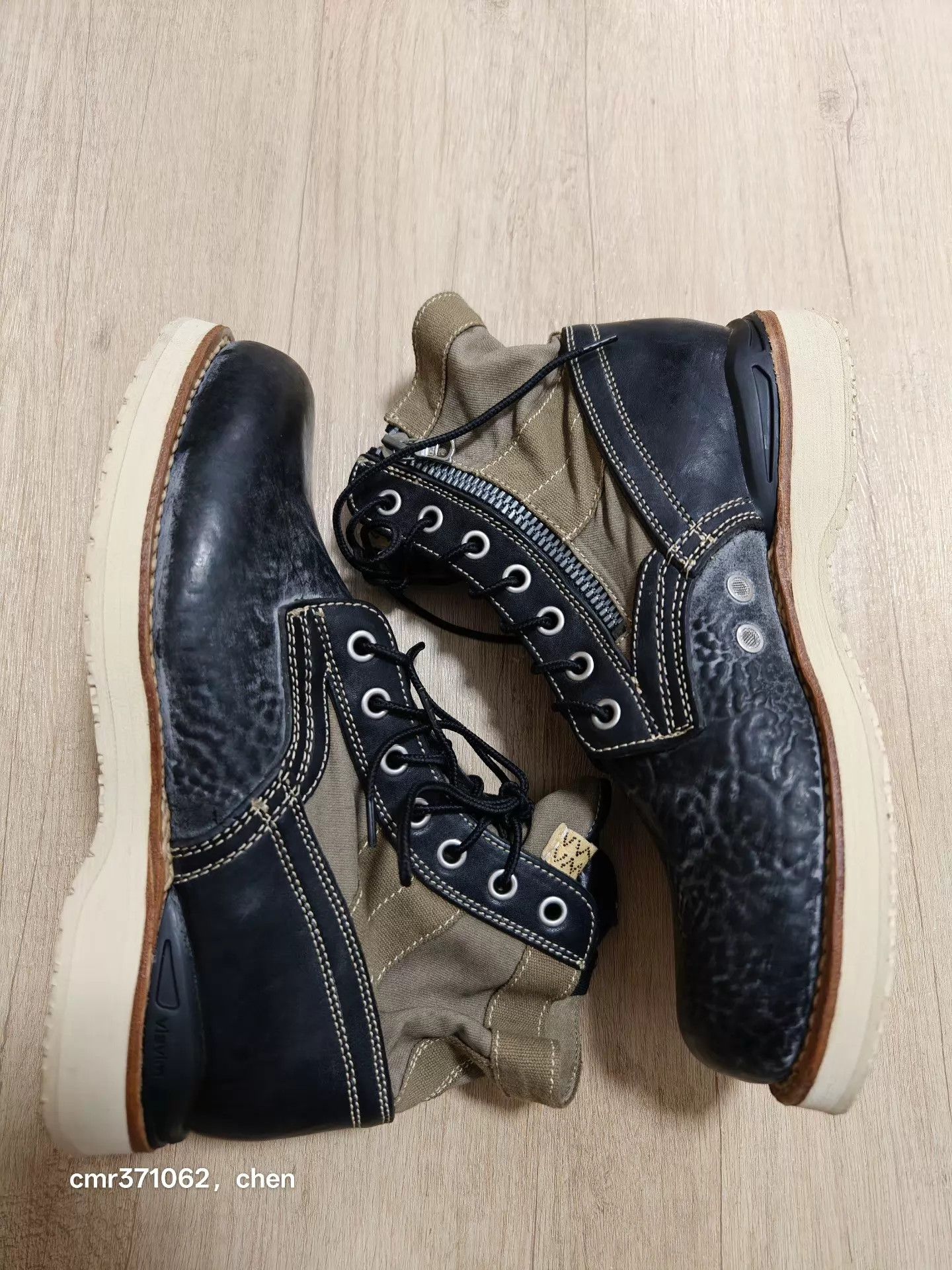 Visvim VISVIM 22AW 7 HOLE '73-FOLK Black Size 10 Boots Size US 10 / EU 43 - 4 Thumbnail