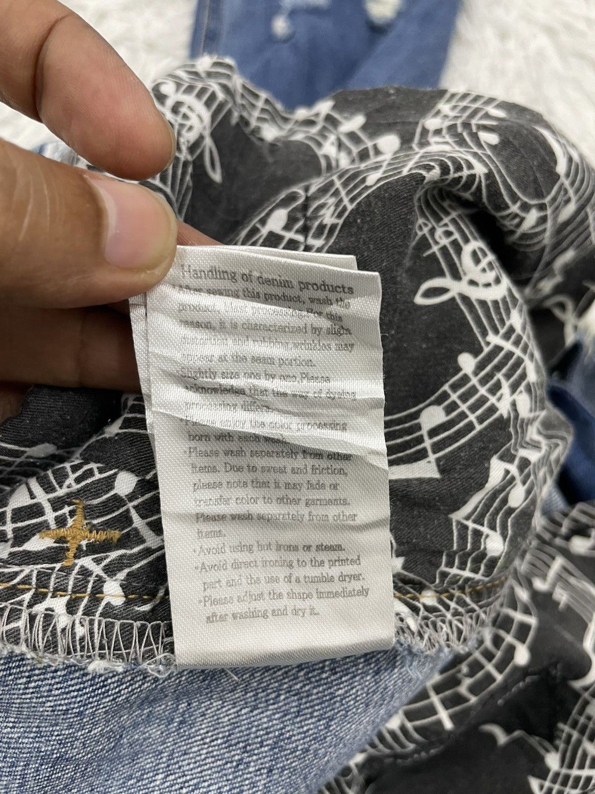 Number (N)ine Distress Number Nine Music Note Jeans Pant Size US 32 / EU 48 - 21 Thumbnail