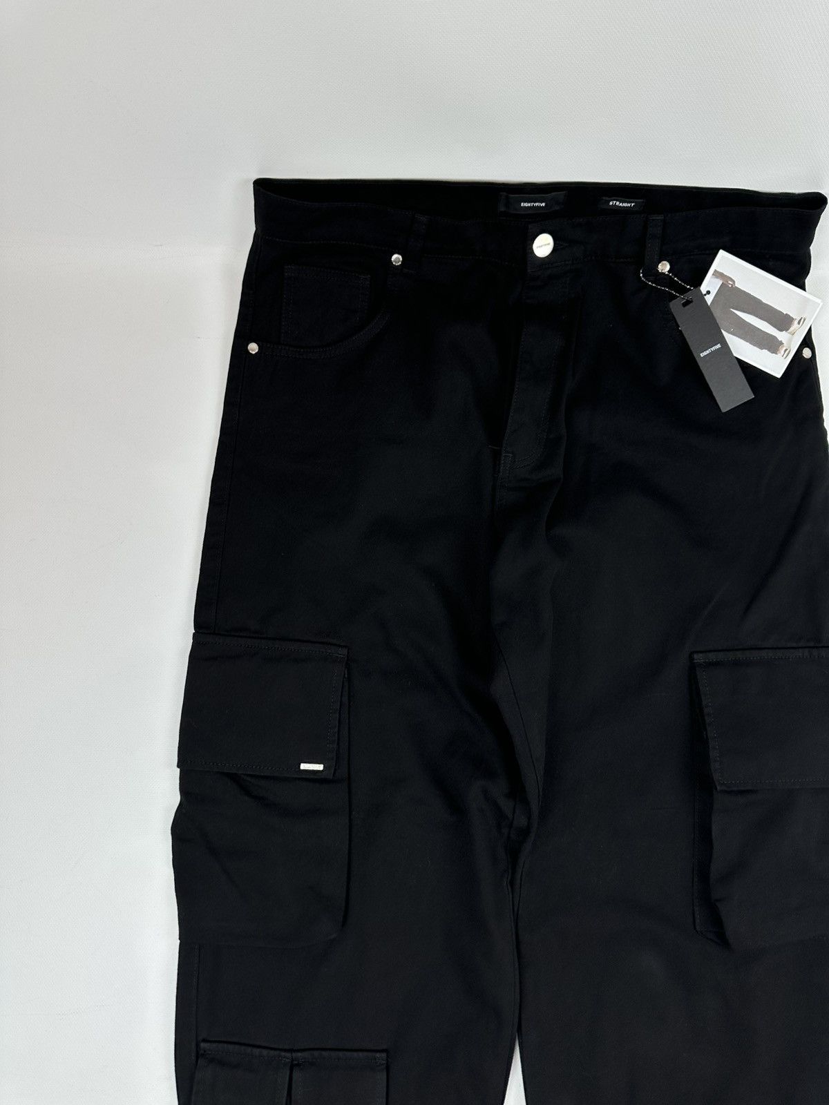 Vintage EightyFive Black Cargo Baggy Pants Size US 38 / EU 54 - 9 Thumbnail