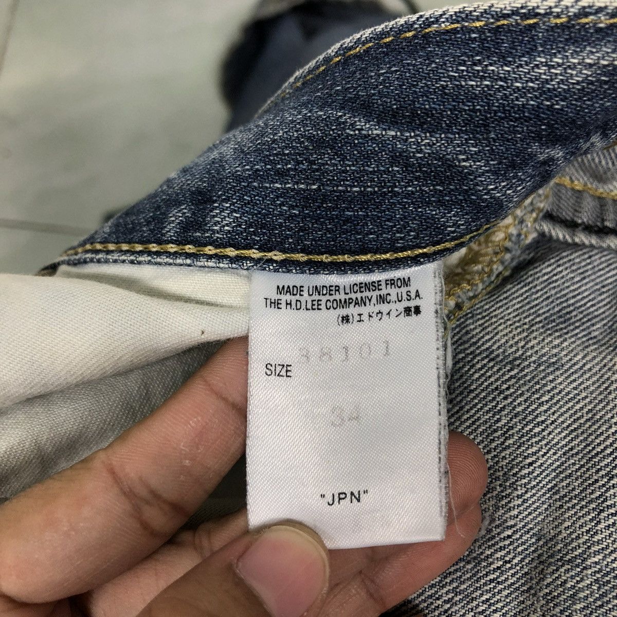 Japanese Brand 🔥VINTAGE SELVEDGES DENIM JEANS LEE USA Size US 34 / EU 50 - 17 Thumbnail