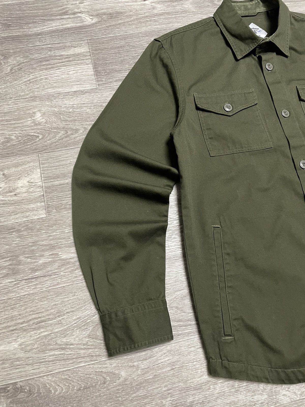 Barbour BARBOUR Beacon Forest Green Twill Overshirt Jacket Size US M / EU 48-50 / 2 - 4 Thumbnail