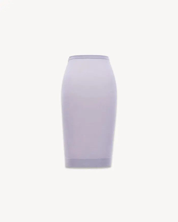 Saint Laurent Paris oc11z1125 799280 Pencil Skirt in Knit in Purple Size 28" / US 6 / IT 42 - 1 Thumbnail