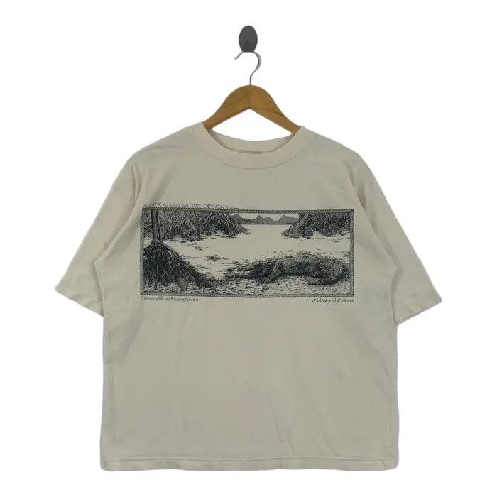 Vintage Vintage 1992 AUSTRALIAN NATIVE DESIGNS Art Tee Shirt To Size US L / EU 52-54 / 3 - 1 Thumbnail