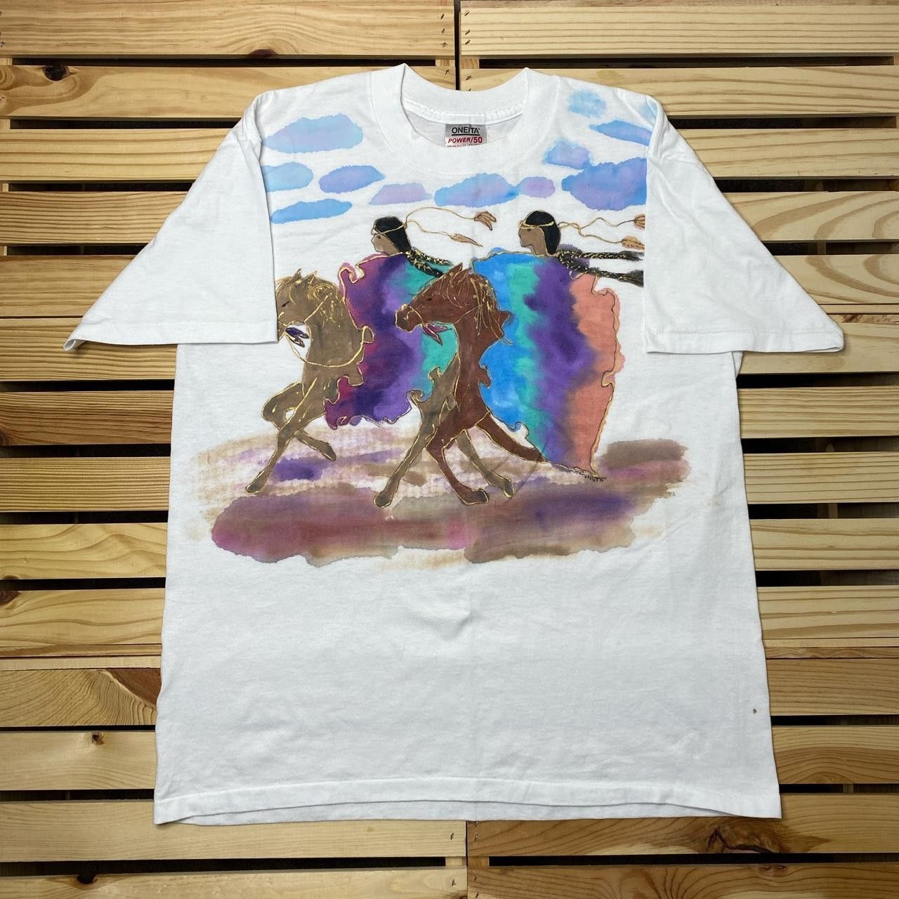 Other Vintage Native American White Nature Art Tee Size XL Size US XL / EU 56 / 4 - 1 Thumbnail