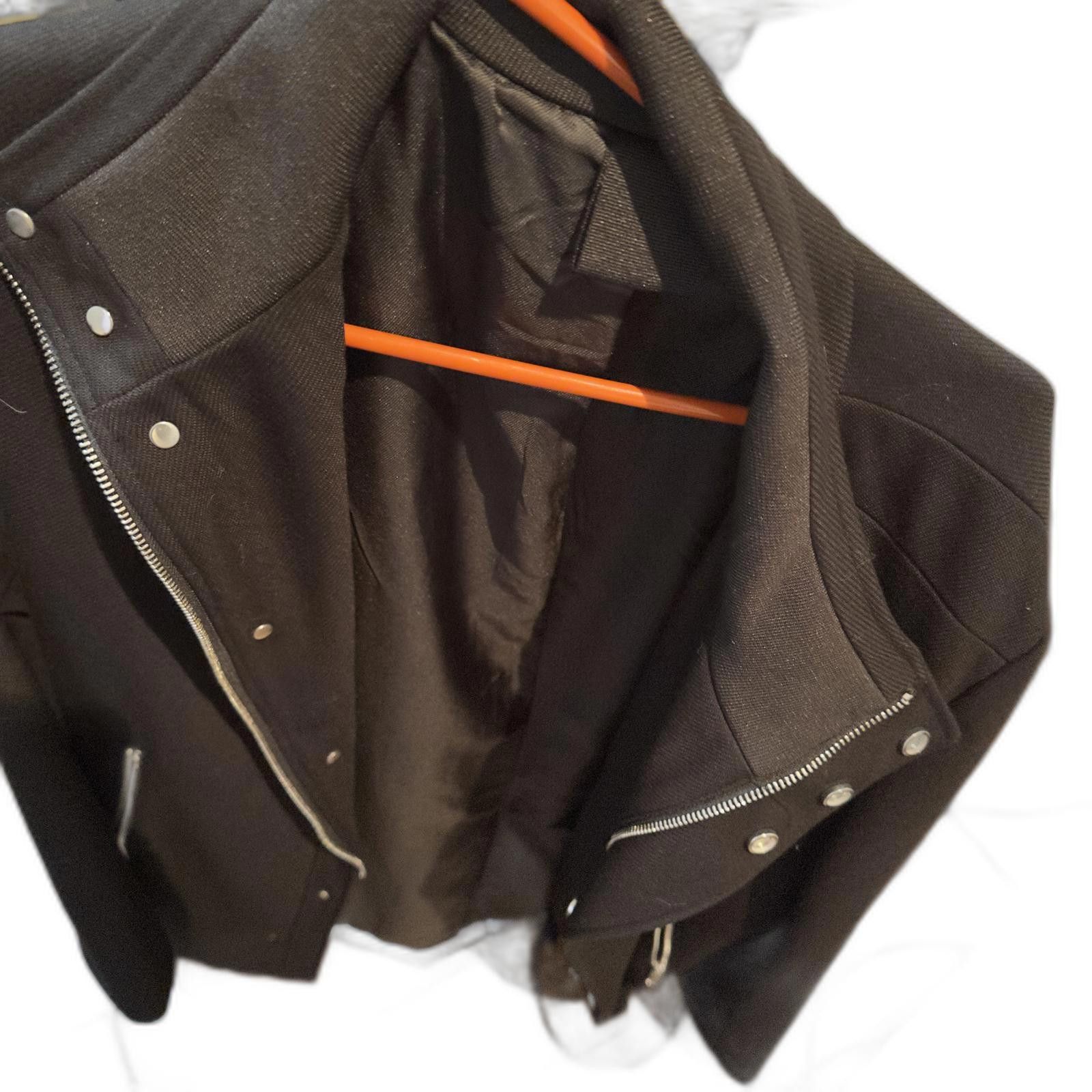 Zara Zara men’s Stylish Black Jacket with Asymmetrical Zipper Size US XL / EU 56 / 4 - 3 Thumbnail
