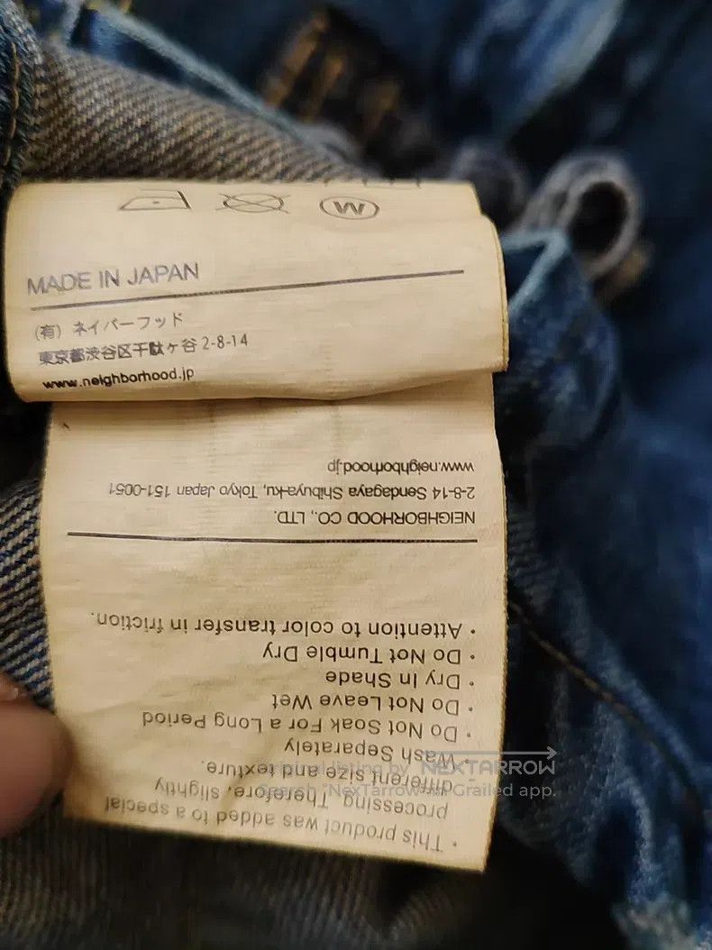 Neighborhood Neighborhood Washed Splattered Tang Suit Denim Jacket Size US M / EU 48-50 / 2 - 7 Thumbnail