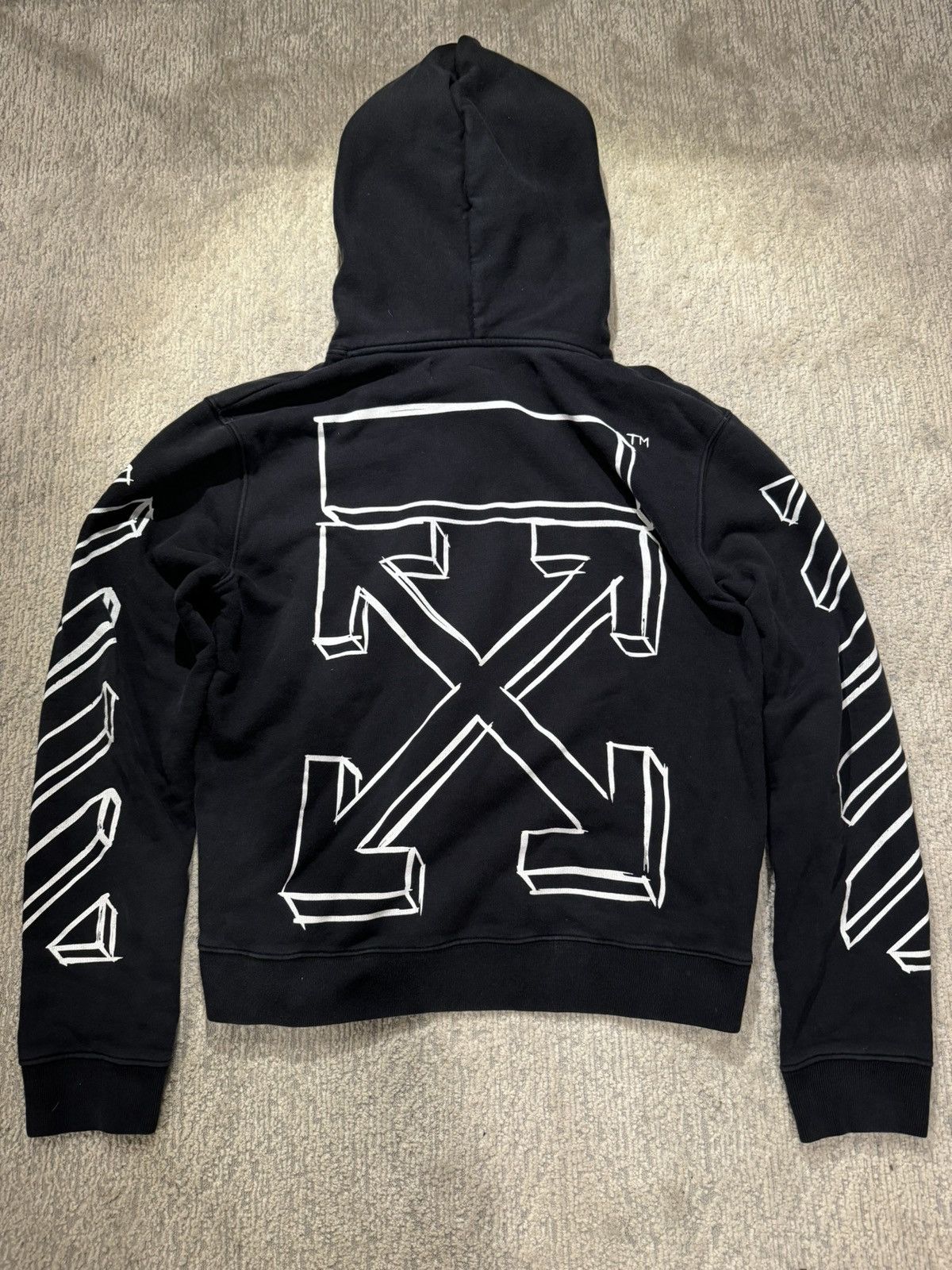 Off White Black 3D Marker Arrows Hoodie Grailed