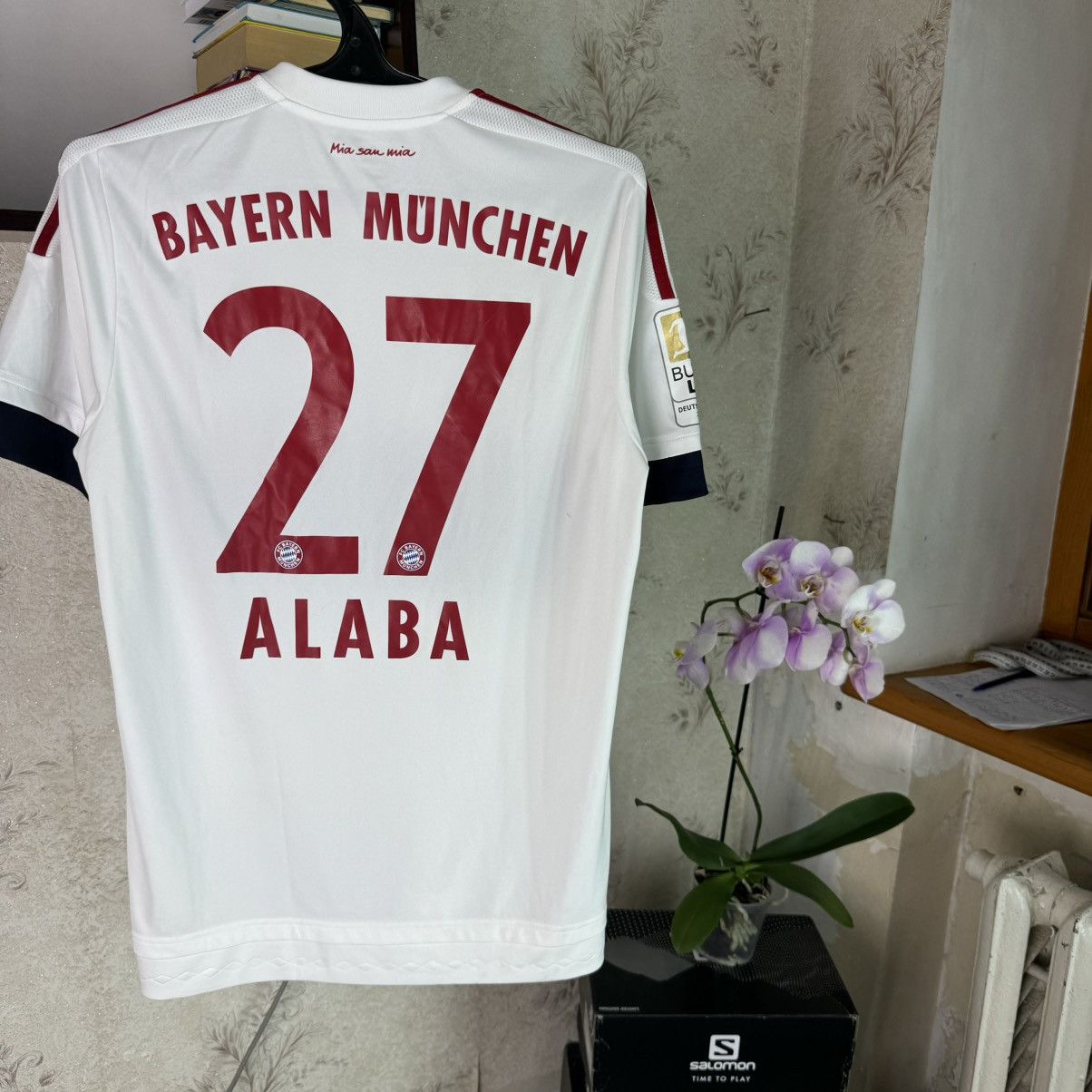 Adidas Adidas Bayern Munich Jersey 2014-2015 Away Alaba #27 White Size US M / EU 48-50 / 2 - 14 Thumbnail