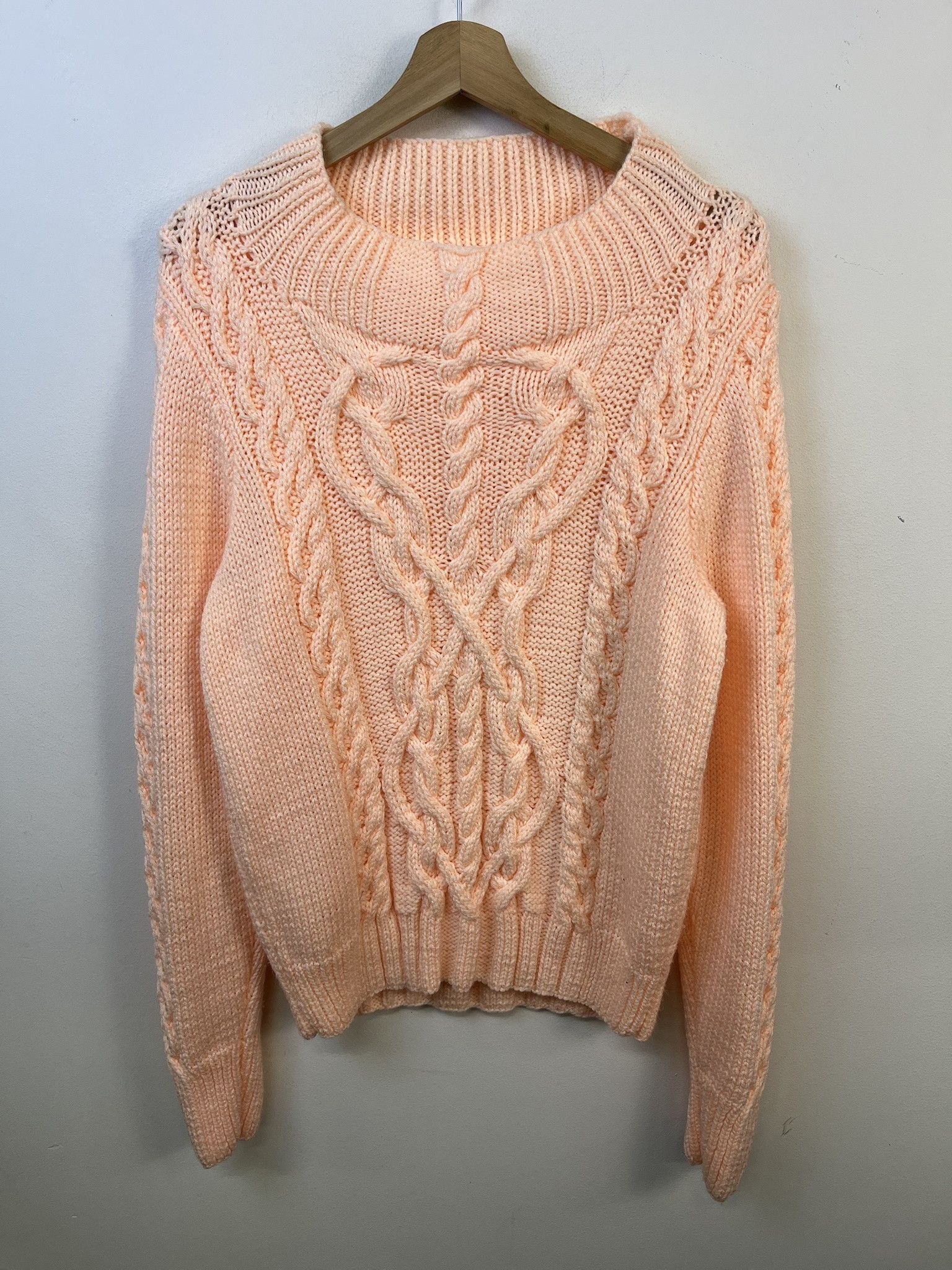 Other Vintage Knit Sweater Y2k Pink Cableknit Sweater Size M Size US M / EU 48-50 / 2 - 1 Thumbnail