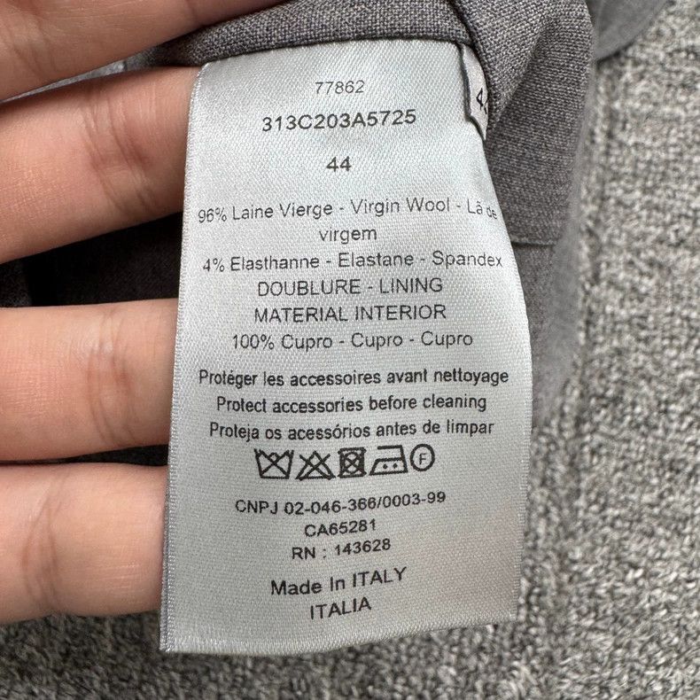 Dior Dior Gray wool blended canvas suit 2505-Nextarrow Size 44R - 4 Thumbnail
