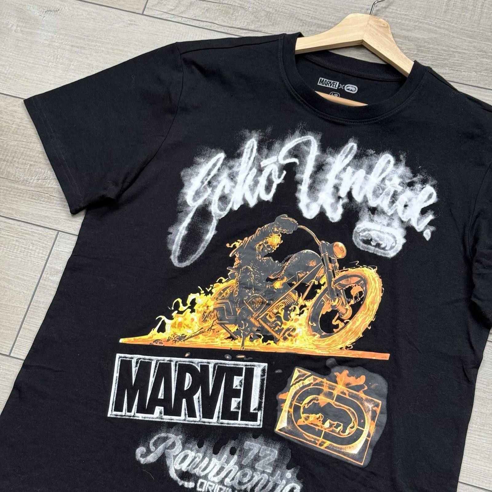 Marvel Comics Marvel x Ecko Unltd Ghost Rider T-Shirt Sz L Flame Size US L / EU 52-54 / 3 - 2 Thumbnail