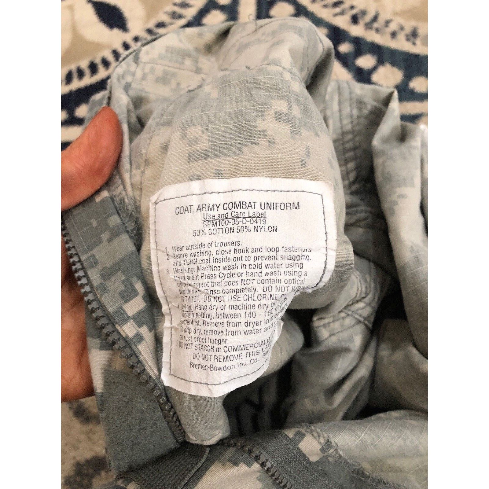 Other ACU Shirt/Coat Medium Digital Camo Cotton/Nylon Ripstop Army Size US M / EU 48-50 / 2 - 4 Thumbnail