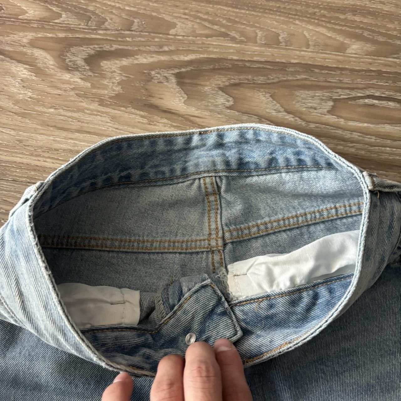 Japanese Brand Crazy Vintage Y2K/2000s Baggy Light Wash Skater Denim Jeans! 25x28 Size US 26 / EU 42 - 8 Thumbnail