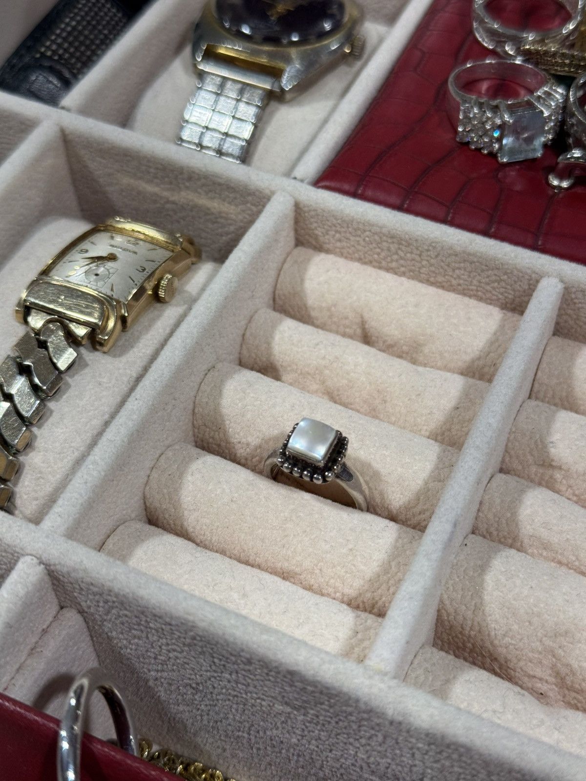 Sterling Silver Silpada Sterling Silver Square Frame Ring – Vintage 925 Size ONE SIZE - 7 Thumbnail