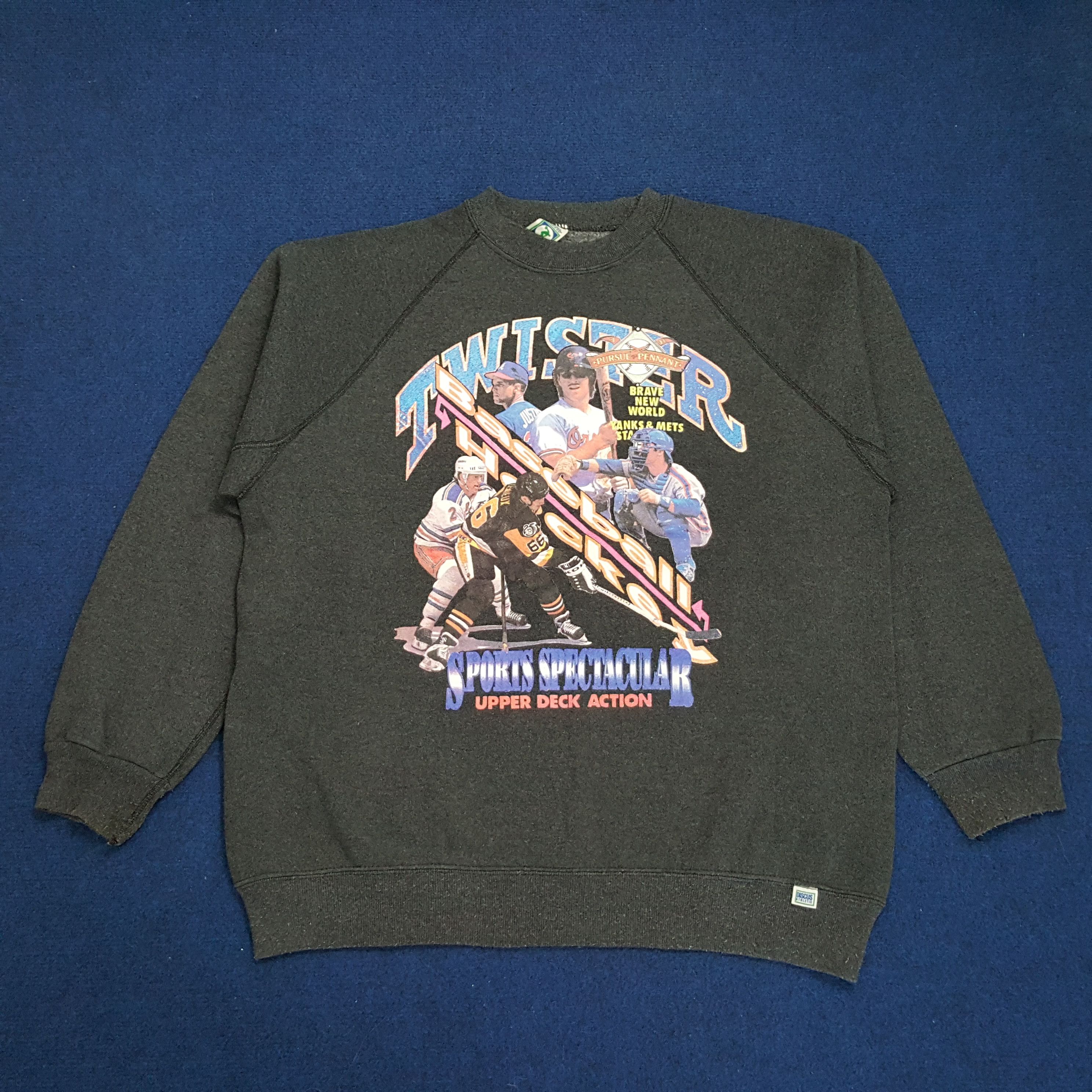 MLB × NHL × Vintage Vintage Twister MLB NHL Sports Spectacular Sweatshirt Size US L / EU 52-54 / 3 - 1 Thumbnail