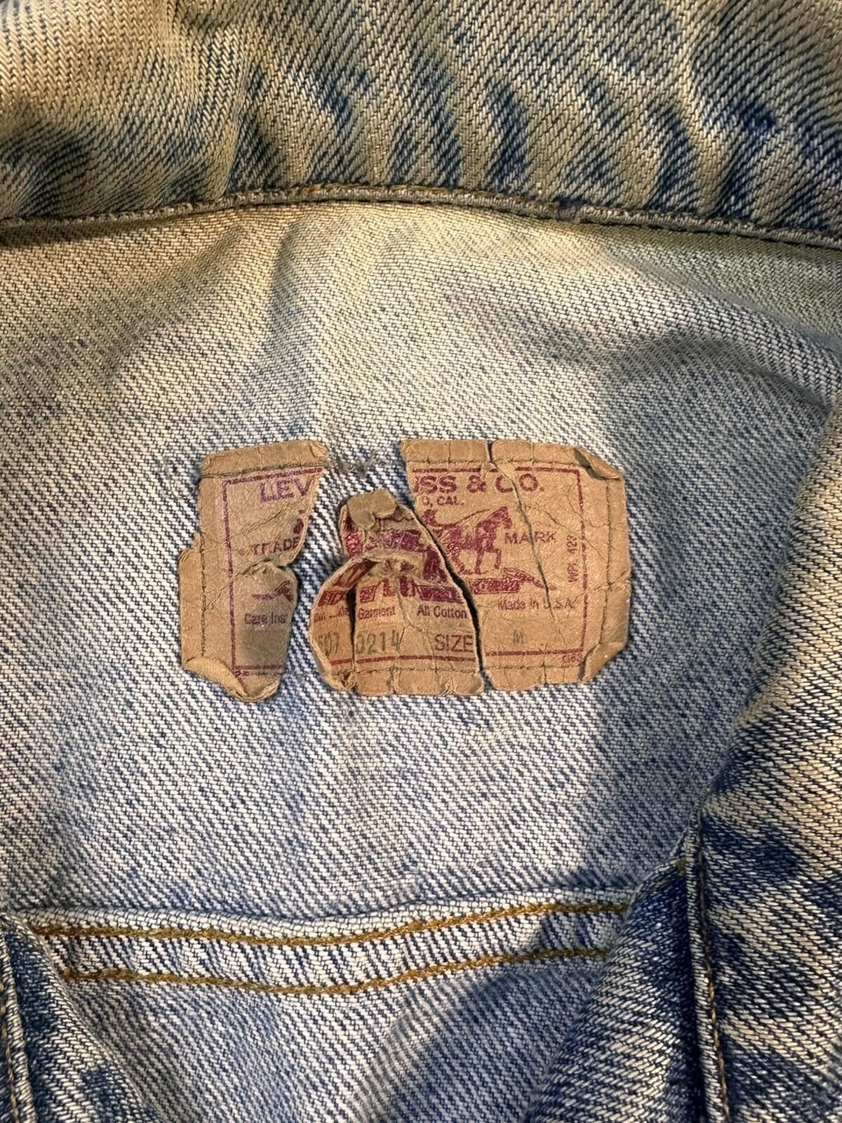 Levi's VTG Faded 80s Levi’s Denim Jacket 70507 0214 Sz Medium Size US M / EU 48-50 / 2 - 8 Thumbnail
