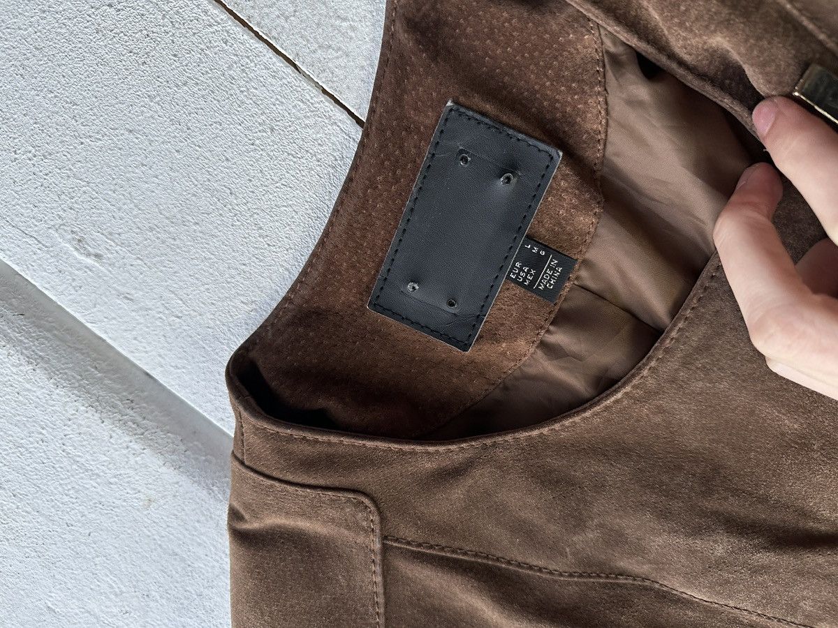 Other 🚨Y2K RICK OWENS TYPE DIRTY SLIM FIT ZIP LEATHER JACKET Size M / US 6-8 / IT 42-44 - 9 Thumbnail