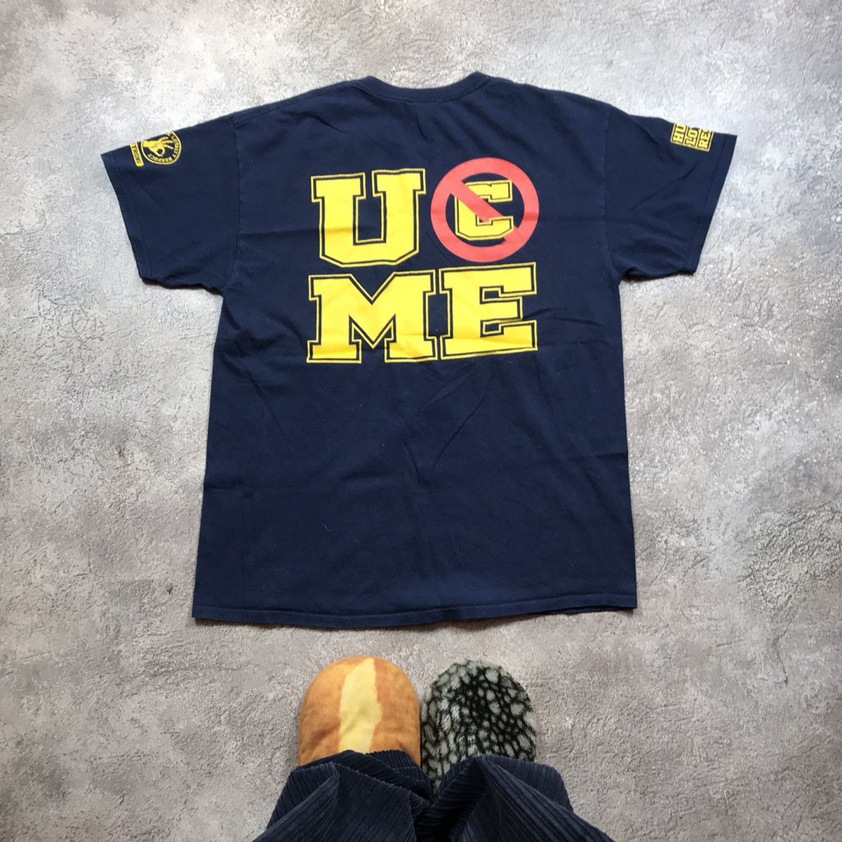 Vintage Vintage Y2K WWE John Cena Graphic Tee Streetwear Navy Slim L Size US L / EU 52-54 / 3 - 4 Thumbnail