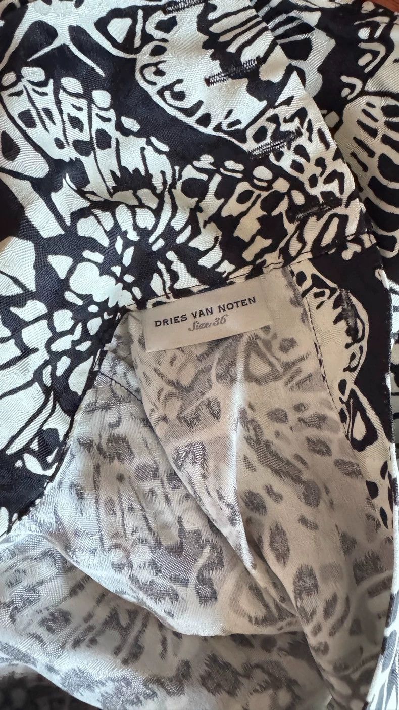 Dries Van Noten Dries Van Noten size:36 Butterfly print dark jacquard dres Size M / US 6-8 / IT 42-44 - 5 Thumbnail