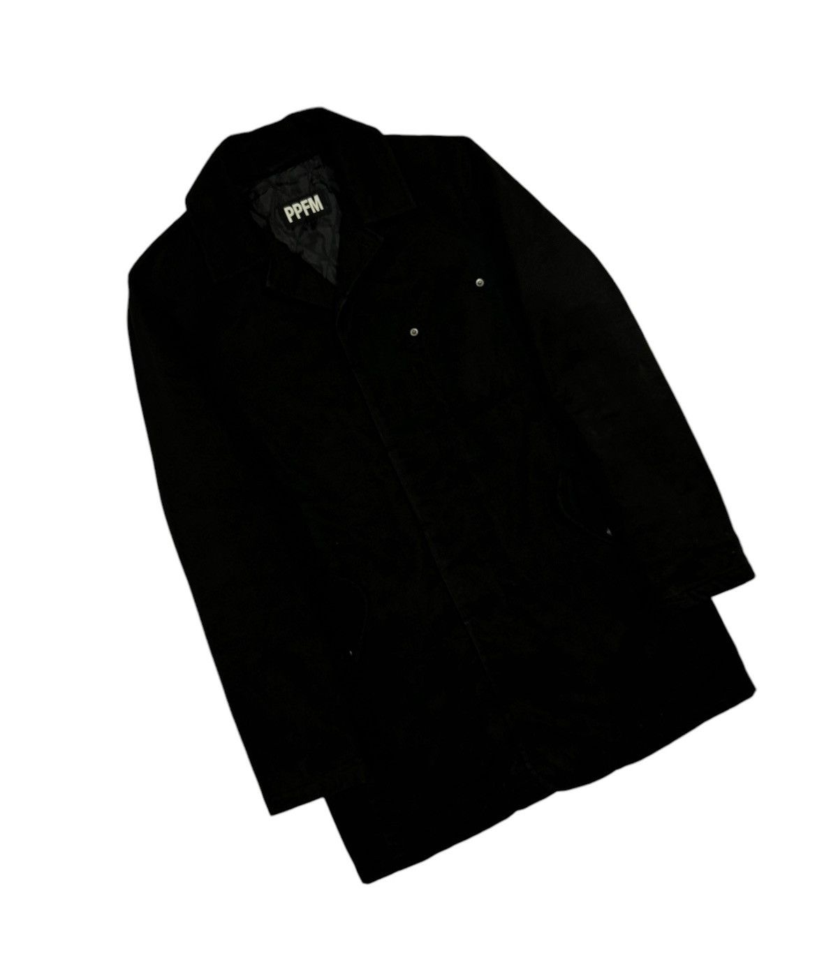 If Six Was Nine × PPFM × Vintage Vtg🔥Ppfm Buttoned Parka Black Jacket Hidden Pocket Size US L / EU 52-54 / 3 - 11 Thumbnail
