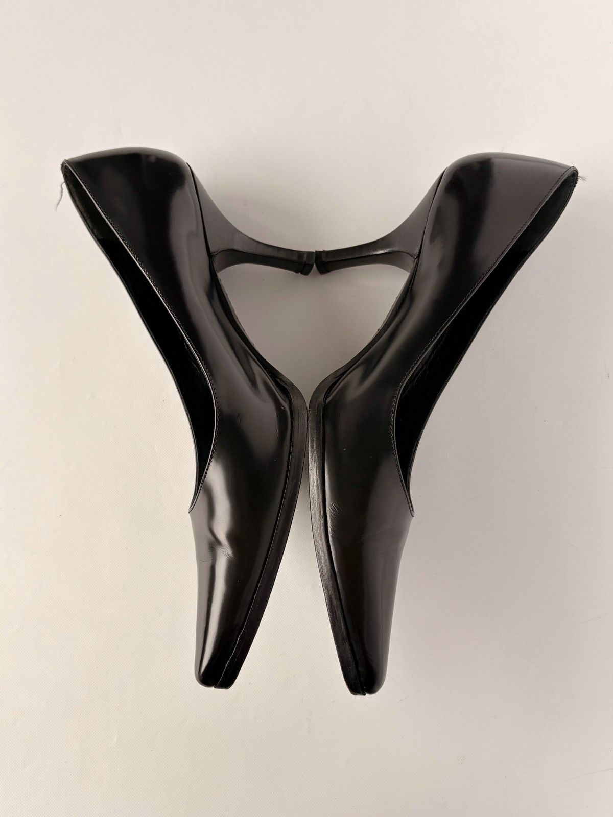 Prada Prada black leather high heels pointed toe pumps 39 US 9 Size US 9 / IT 39 - 6 Thumbnail