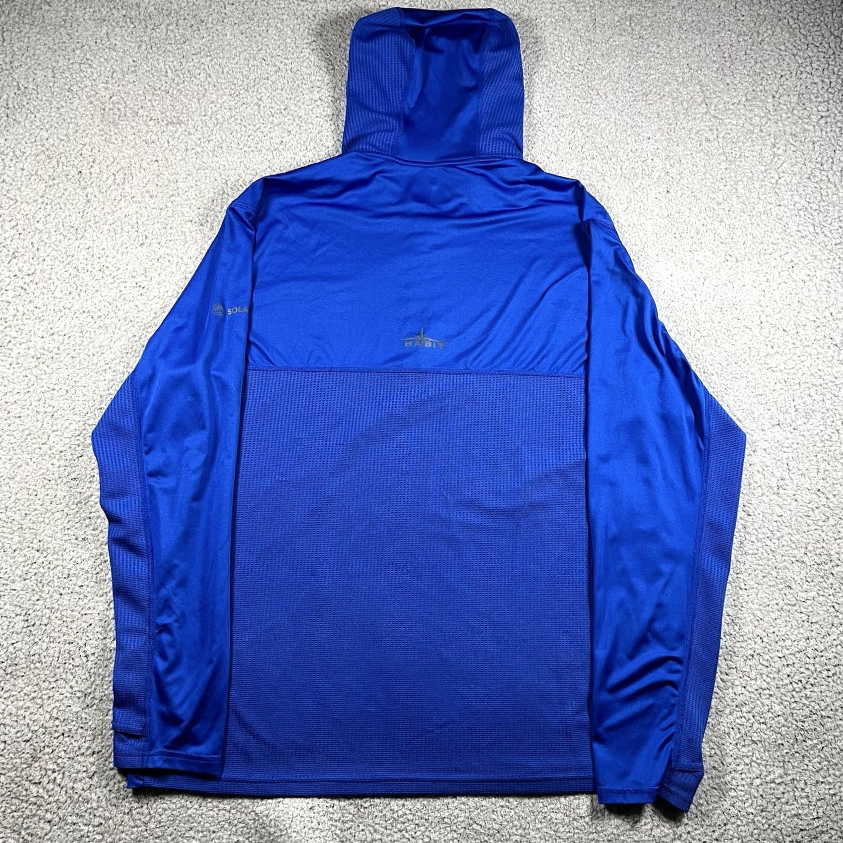 Habitat Habit Hoodie Mens L Blue Long Sleeve Lightweight Performance Fishing Outdoor Size US L / EU 52-54 / 3 - 7 Thumbnail