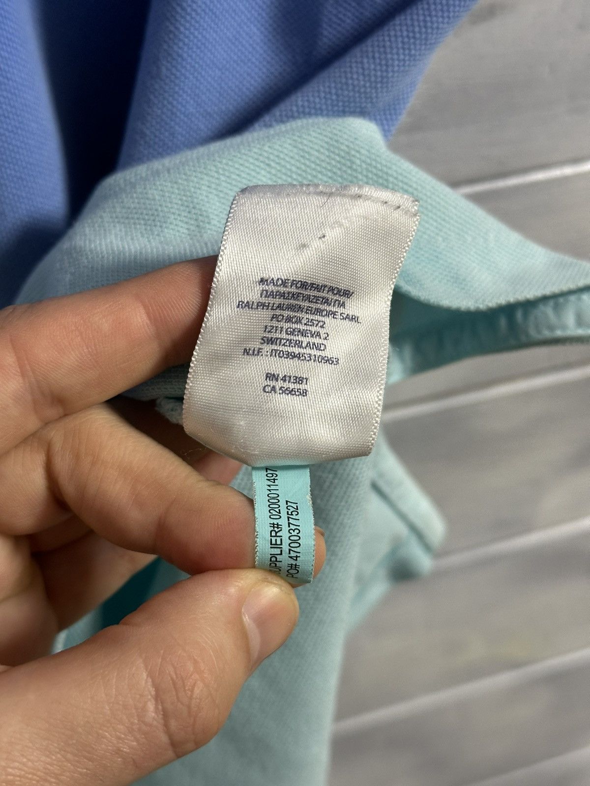 Polo Ralph Lauren Rare Polo Ralph Lauren Gradient Color Mint Blue Size US M / EU 48-50 / 2 - 9 Thumbnail
