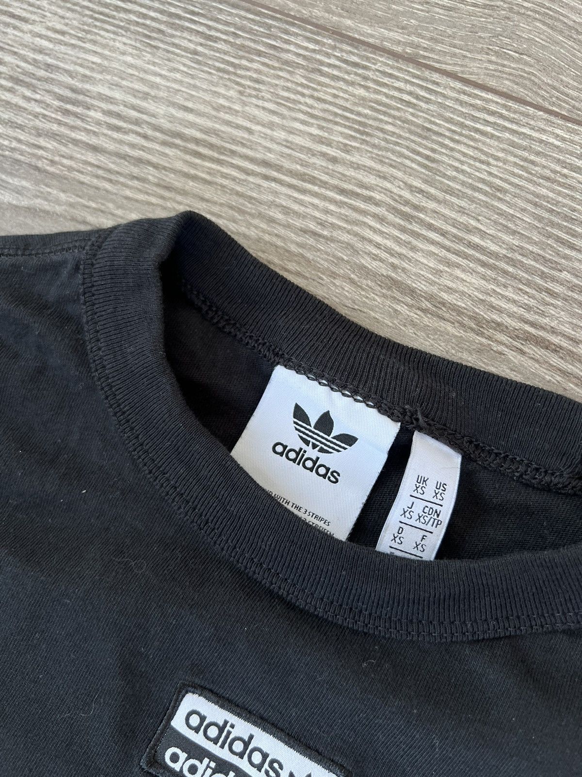 Adidas ‼️Adidas Central Big Logo Back Three Stripes Long Sleeve Tee‼️ Size US S / EU 44-46 / 1 - 8 Thumbnail