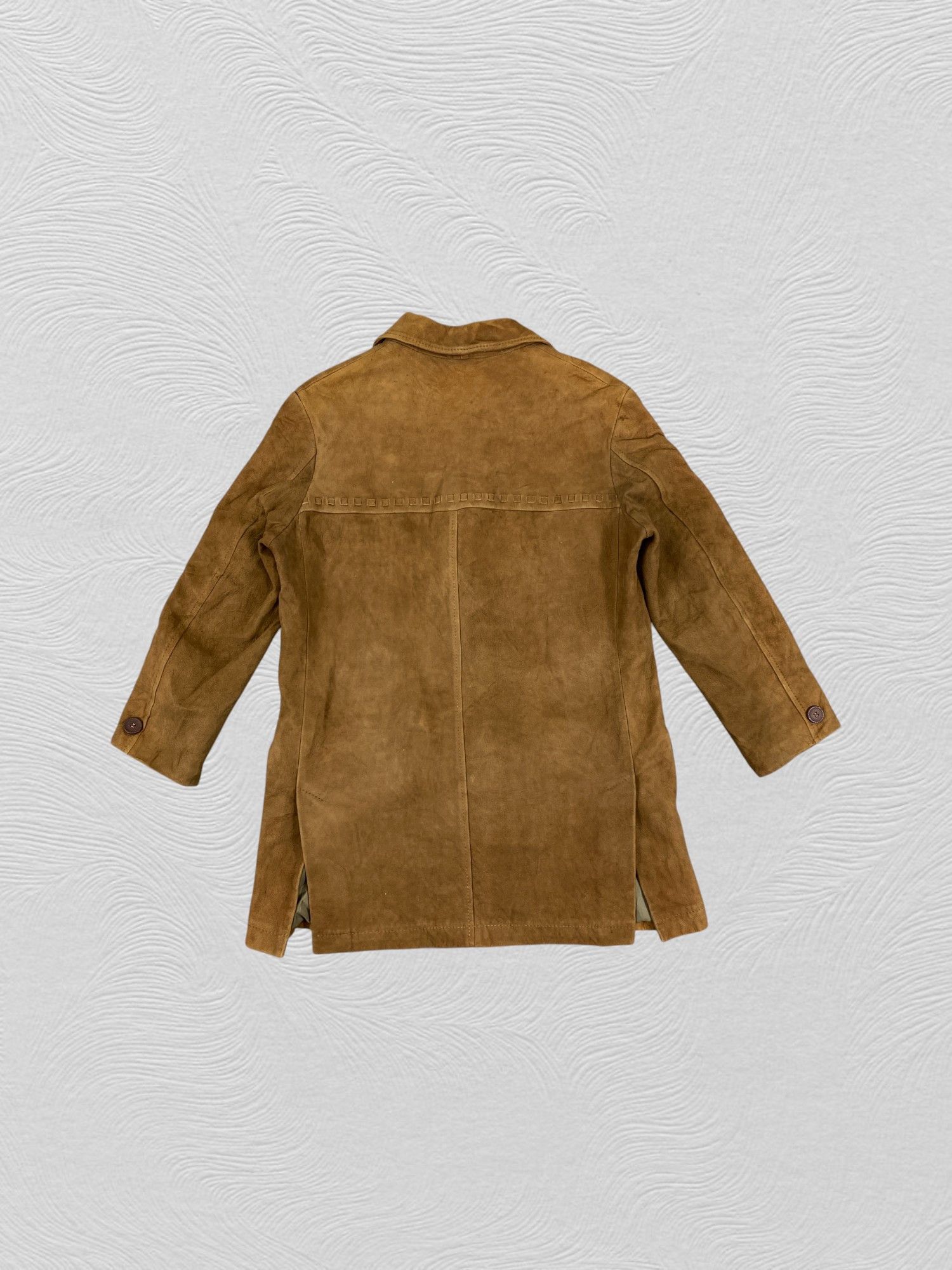 Issey Miyake Vintage Suede Leather Issey miyake style jacket- J418 Size US L / EU 52-54 / 3 - 2 Thumbnail