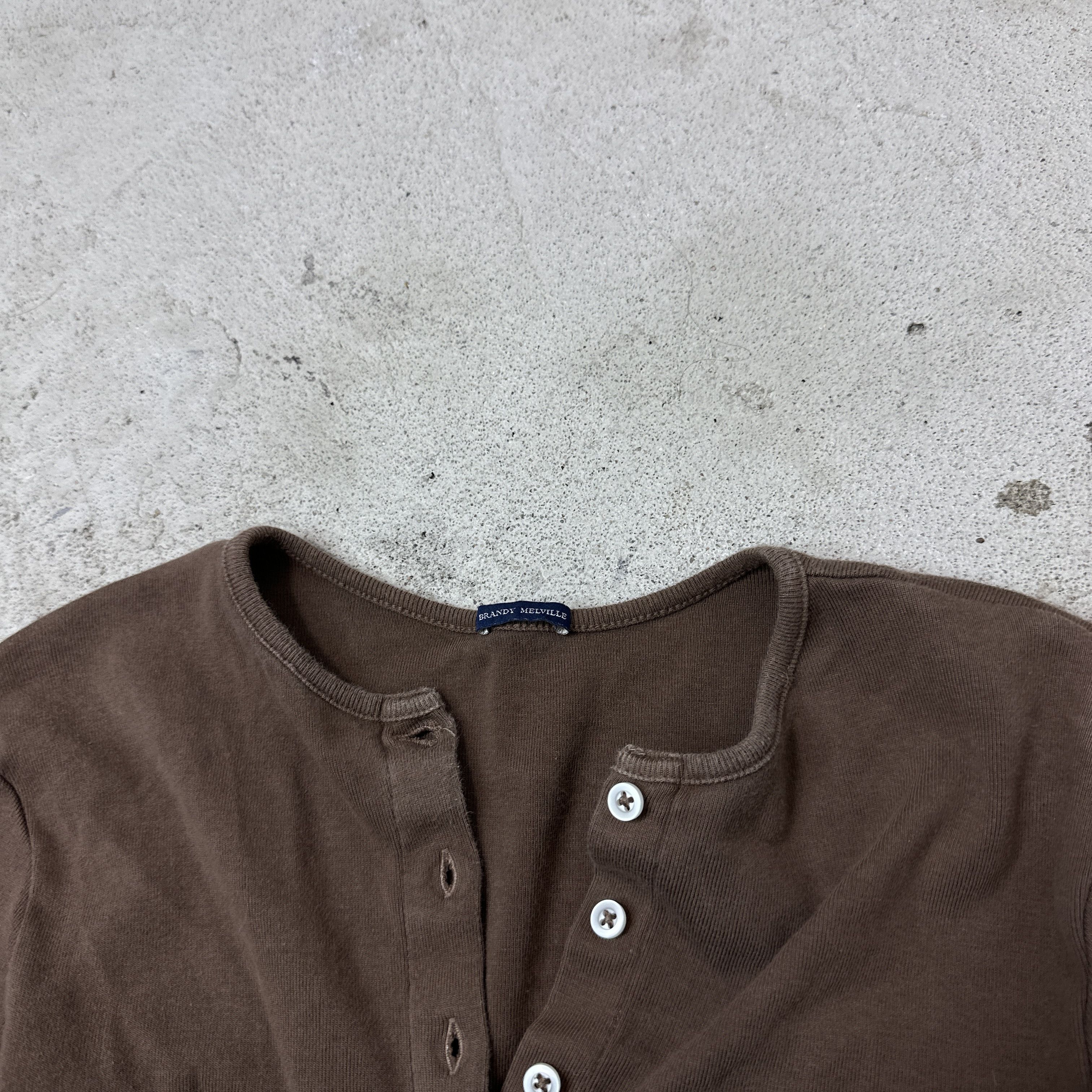 Vintage Vintage Buttoned Cropped Brandy Melville Cardigan Y2K Size S / US 4 / IT 40 - 5 Thumbnail