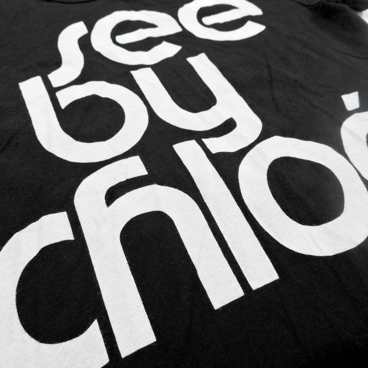 Chloe SEE BY CHLOÉ BIG TYPE LOGO T-SHIRT Size XS / US 0-2 / IT 36-38 - 11 Thumbnail