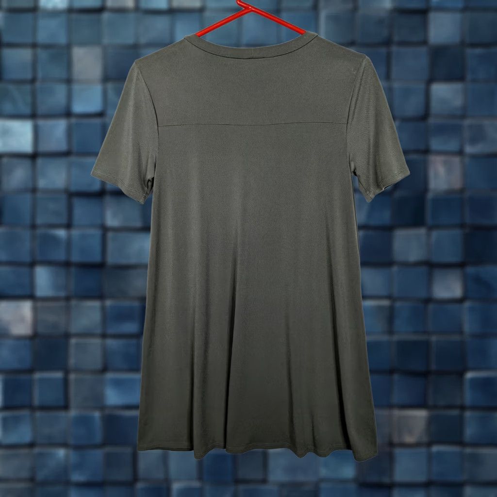 BCBGeneration BCBGeneration Shirt Dress S Crew Neck Short Sleeve Green T-Shirt Dress Womens Regular Size S Size S / US 4 / IT 40 - 1 Thumbnail