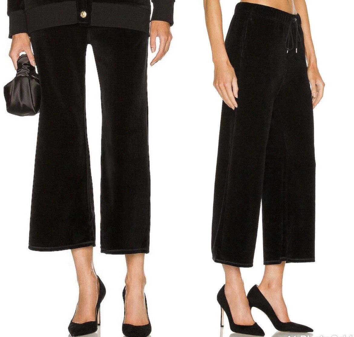 Nili Lotan Daphne Wide Leg Velour Sweatpants Size 30" / US 8 / IT 44 - 1 Thumbnail