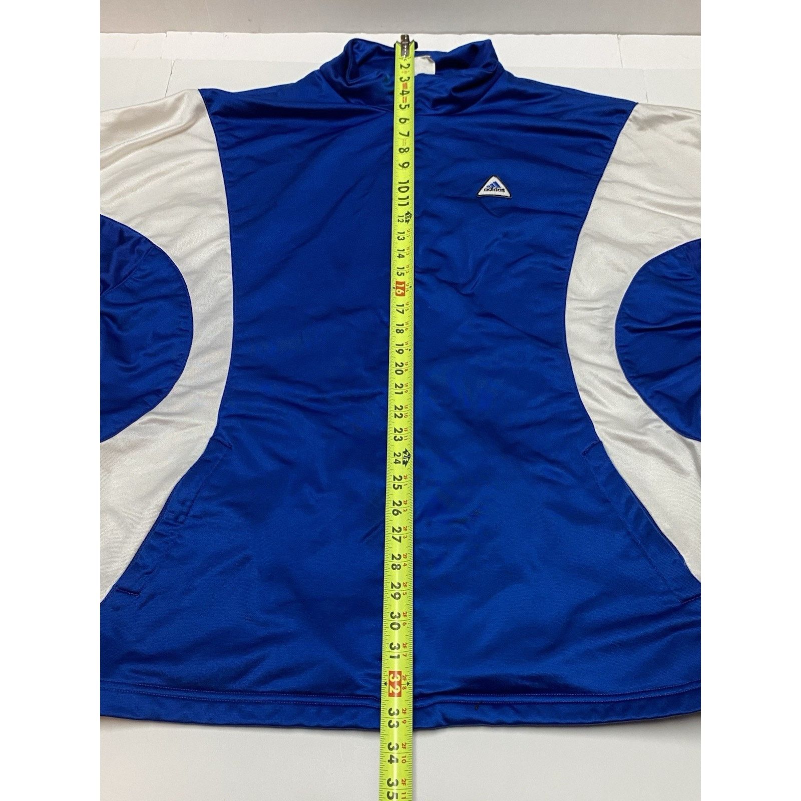 Adidas Vtg Adidas Blue White Full Zip Soccer Track Jacket Men's XL Size US XL / EU 56 / 4 - 6 Thumbnail
