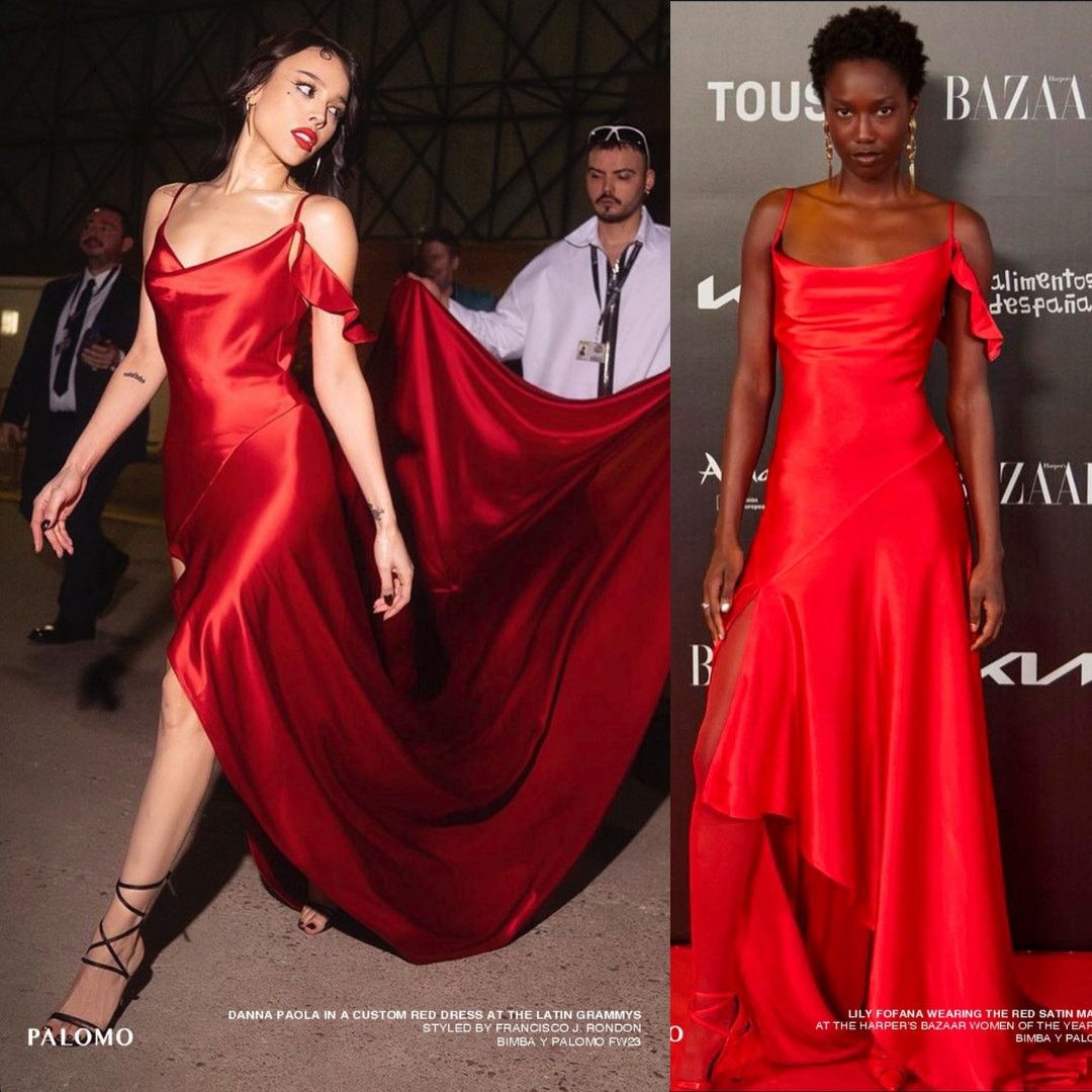 BIMBA Y LOLA Bimba y Lola x Palomo Spain | NWT Red Satin Maxi Dress M Size M / US 6-8 / IT 42-44 - 1 Thumbnail