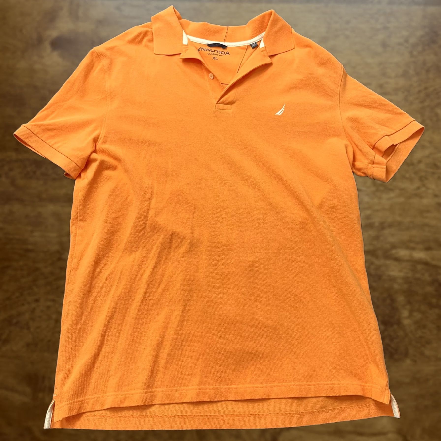 Nautica Nautica Polo Shirt Mens XL Orange Classic Fit Short Sleeve Collared Cotton Size US XL / EU 56 / 4 - 1 Thumbnail