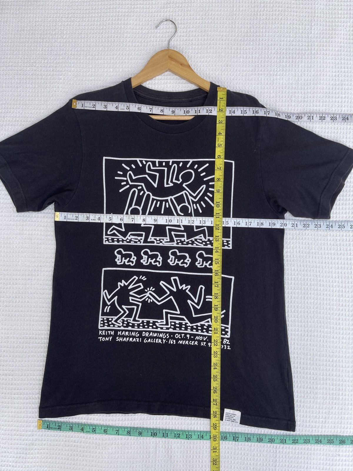 Keith Haring × Vintage Last Drop🔥Rare🔥Keith Haring By Tony Shafrazi Gallery Art Tee Size US L / EU 52-54 / 3 - 10 Thumbnail