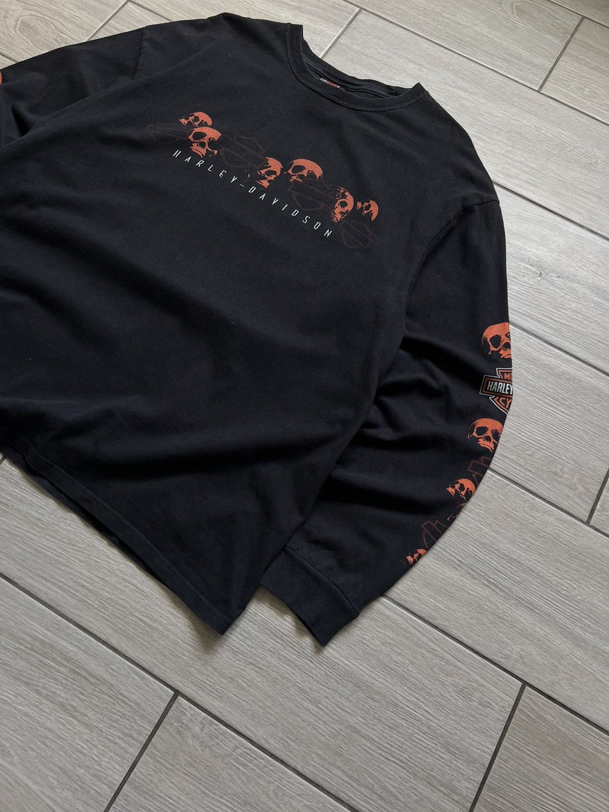 Daytona × Harley Davidson × West Coast Choppers Vintage Harley Davidson Longsleeve Big Logo Size US XL / EU 56 / 4 - 3 Thumbnail