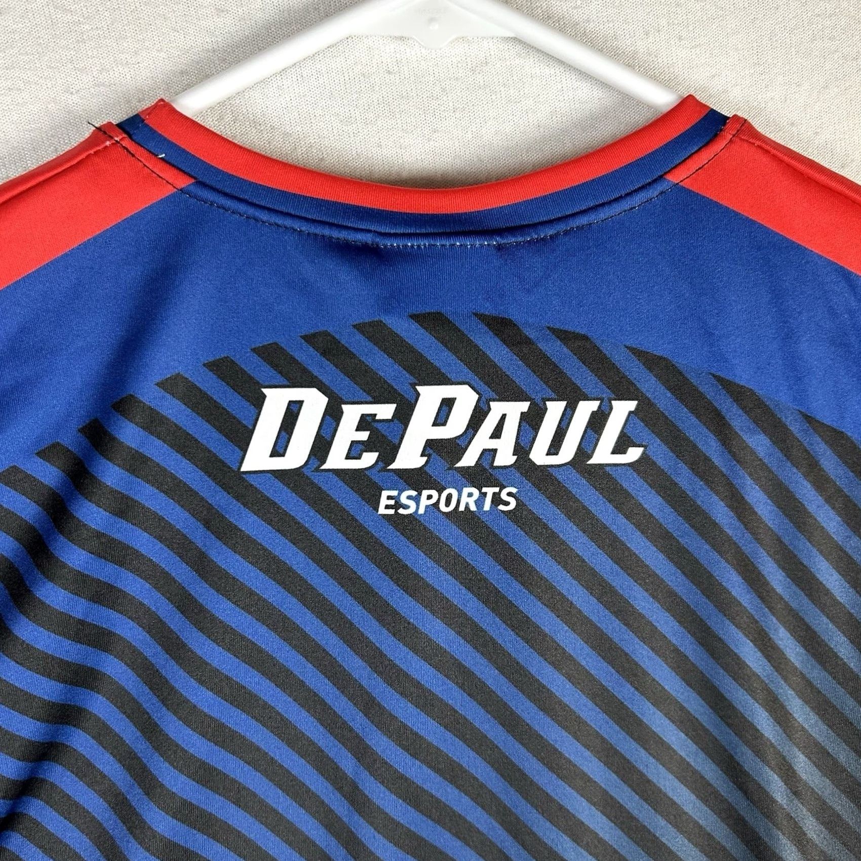 Vintage DePaul University Soccer Jersey Shirt Men's Small Collegiate NCAA Blue Demon Tee Size US S / EU 44-46 / 1 - 5 Thumbnail