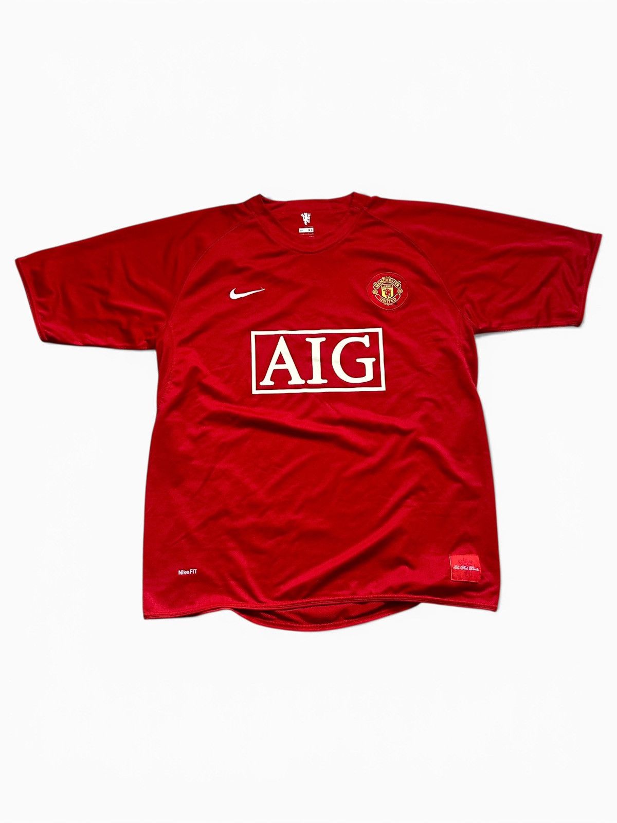 Nike 2007/08 Nike Manchester United Ronaldo Vintage Soccer Jersey Size US XL / EU 56 / 4 - 1 Thumbnail
